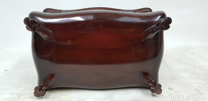 Antig&uuml;edades: Caja de caoba sueca S XIX - Foto 7
