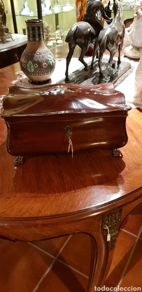 Antig&uuml;edades: Caja de caoba sueca S XIX - Foto 10