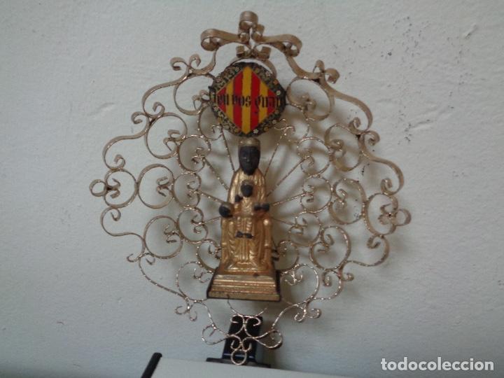 Antiguidades: virgen de Montserrat para recibidor