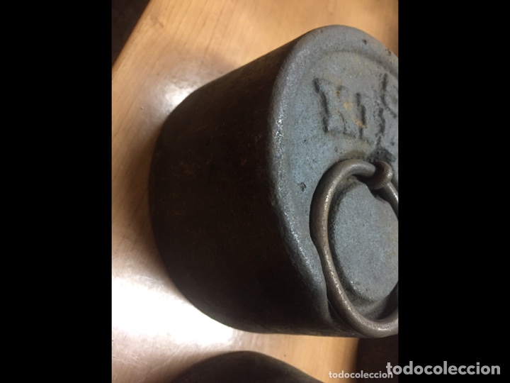 Antig&uuml;edades: 5 pesas para b&aacute;scula - Foto 2