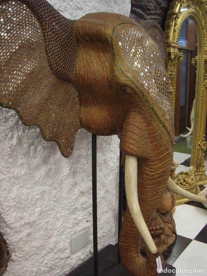 Antig&uuml;edades: CABEZA DE ELEFANTE XL MARR&Oacute;N - Foto 2