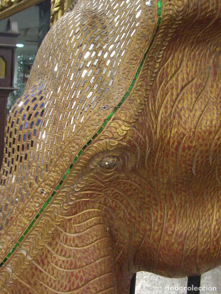 Antig&uuml;edades: CABEZA DE ELEFANTE XL MARR&Oacute;N - Foto 5