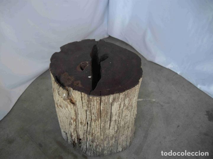 Antig&uuml;edades: PEDESTAL MADERA FOSILIZADA - Foto 2