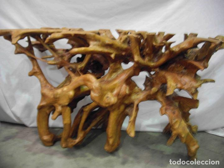 Antig&uuml;edades: CONSOLA RA&Iacute;Z 202 cm - Foto 4