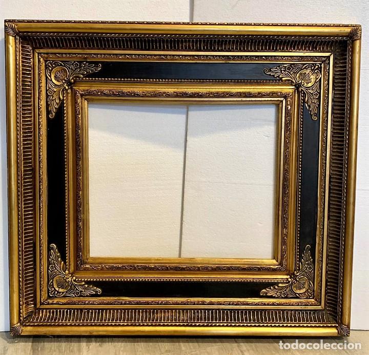 Antig&uuml;edades: ESPEJO MARCO TALLA CON RELIEVE - Foto 4