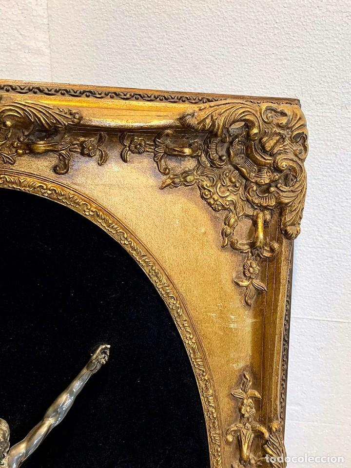 Antig&uuml;edades: Antiguo marco de madera en pan de oro - Foto 4