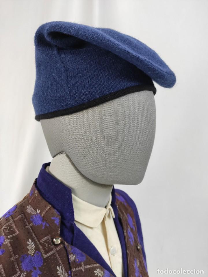 Antig&uuml;edades: BARRETINA, GORRA DE LANA AZUL - Foto 10