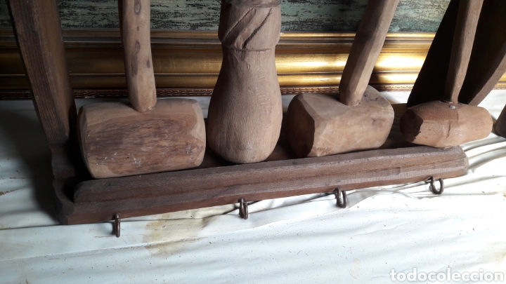Antig&uuml;edades: CONJUNTO DE MAZOS R&Uacute;STICOS Y MUEBLE - Foto 3