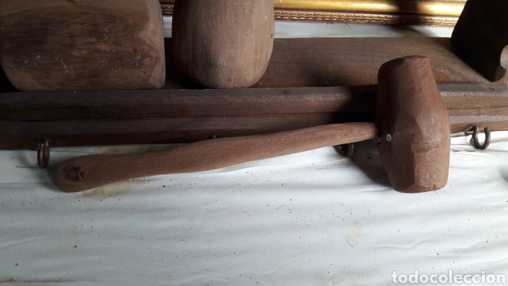 Antig&uuml;edades: CONJUNTO DE MAZOS R&Uacute;STICOS Y MUEBLE - Foto 5