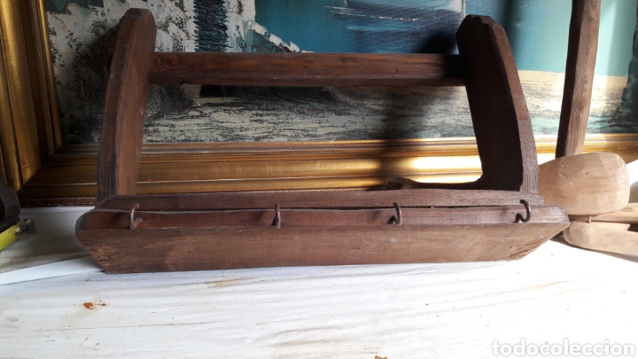 Antig&uuml;edades: CONJUNTO DE MAZOS R&Uacute;STICOS Y MUEBLE - Foto 11