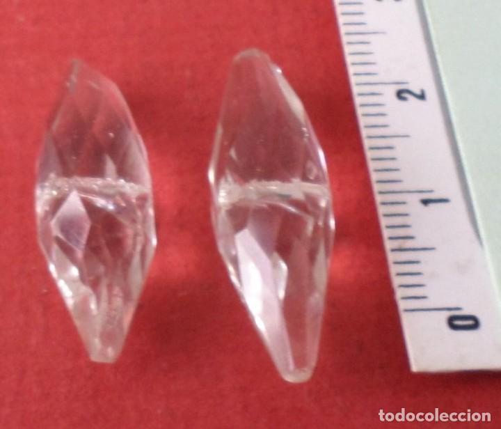 Antig&uuml;edades: 2 piezas de cristal de l&aacute;mpara - Foto 2