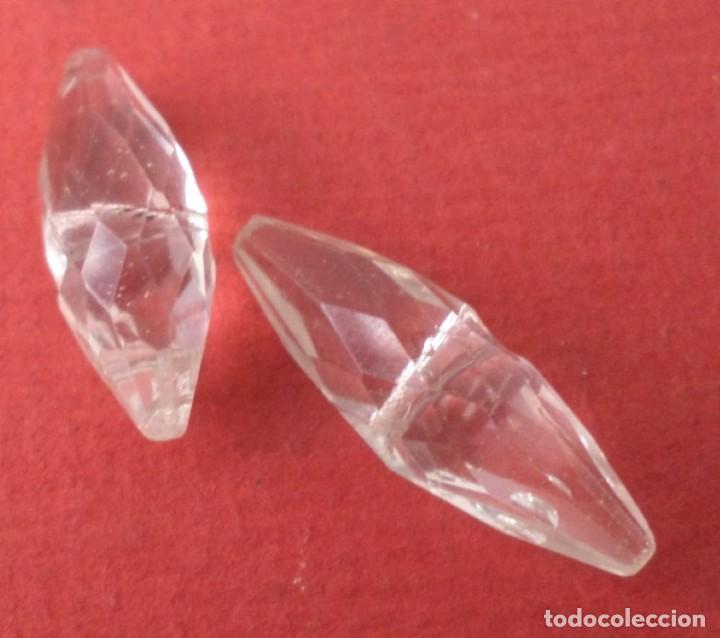 Antig&uuml;edades: 2 piezas de cristal de l&aacute;mpara - Foto 3