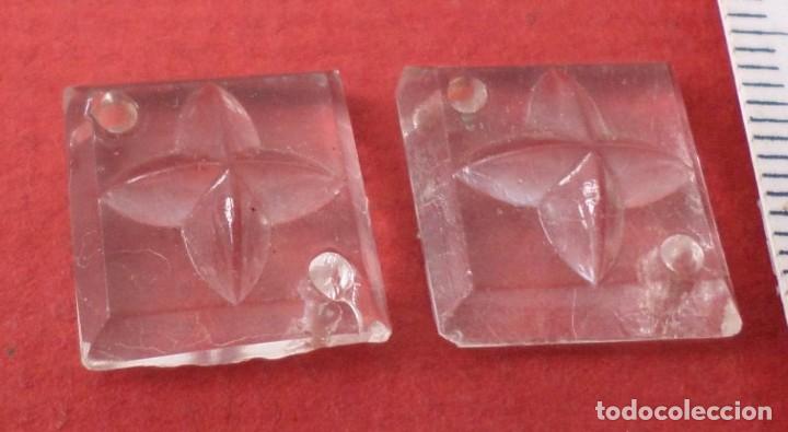 Antig&uuml;edades: 2 piezas de cristal de l&aacute;mpara - Foto 2
