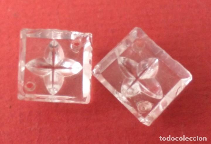 Antig&uuml;edades: 2 piezas de cristal de l&aacute;mpara - Foto 3