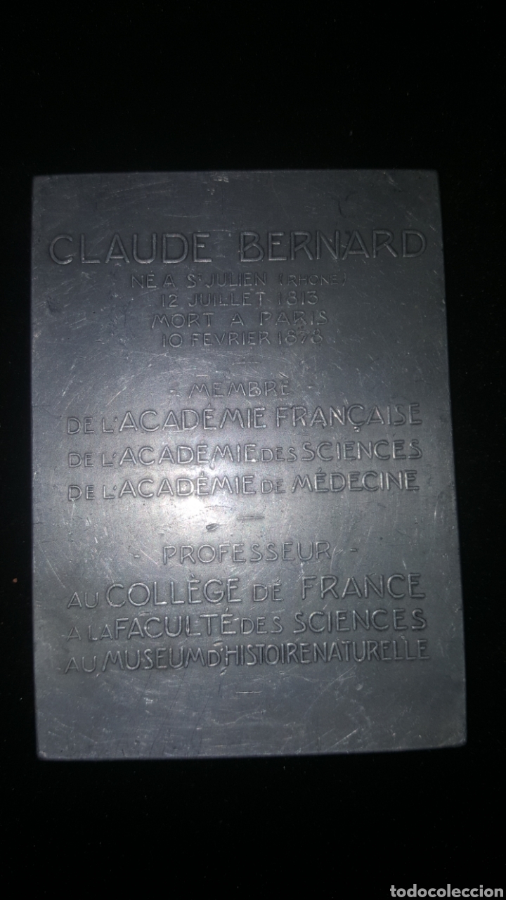 Antig&uuml;edades: placa de aluminio Claude Bernard - Foto 2
