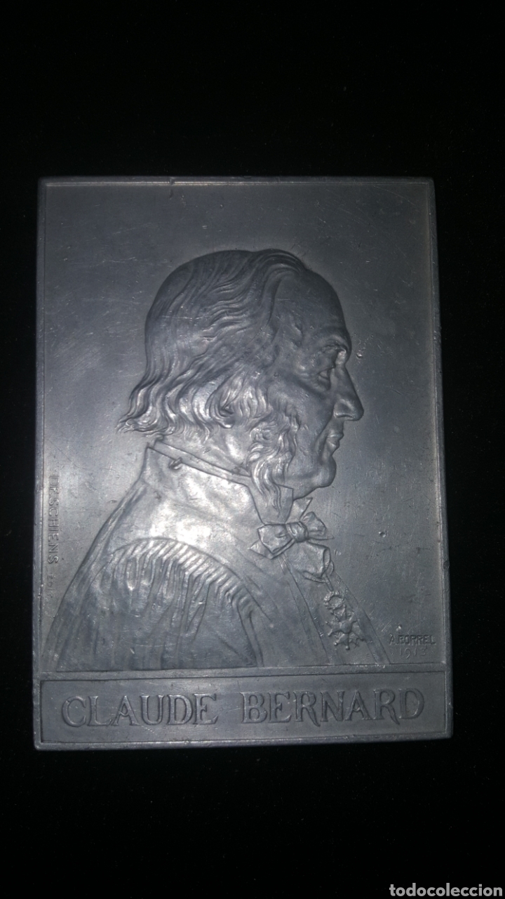 Antig&uuml;edades: placa de aluminio Claude Bernard - Foto 1