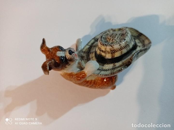 Antig&uuml;edades: PERRO TAPANDOSE CON SOMBRERO - Foto 2
