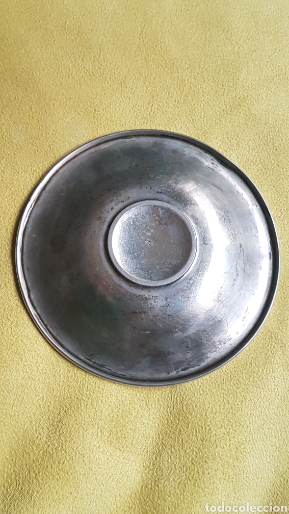 Antig&uuml;edades: Platito redondo de plata... - Foto 3