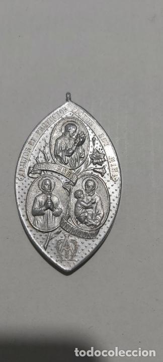 Antig&uuml;edades: Medalla ovalada congregatio mariana - Foto 2