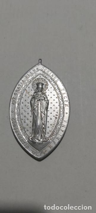 Antig&uuml;edades: Medalla ovalada congregatio mariana - Foto 1