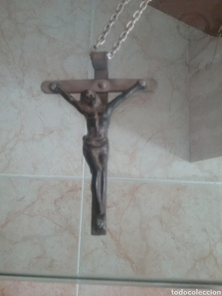 Antig&uuml;edades: Peque&ntilde;o Crucifijo. - Foto 2