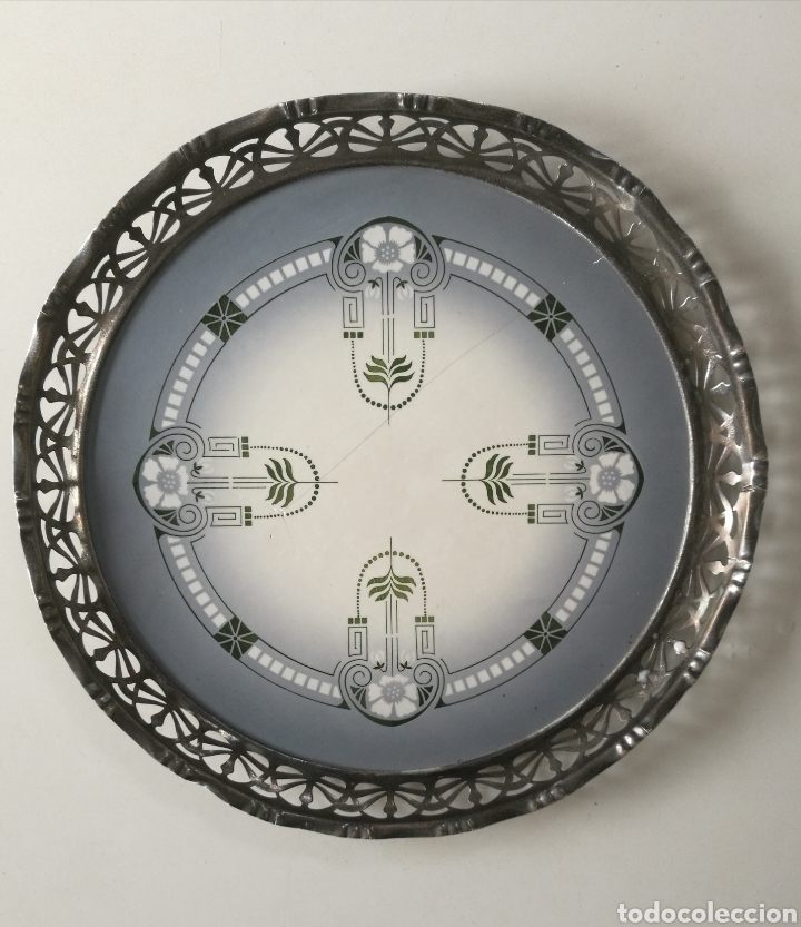 bandeja porcelana max dannhorn mayolica art nou - Buy Other antique porcelain, ceramics and pottery objects on todocoleccion