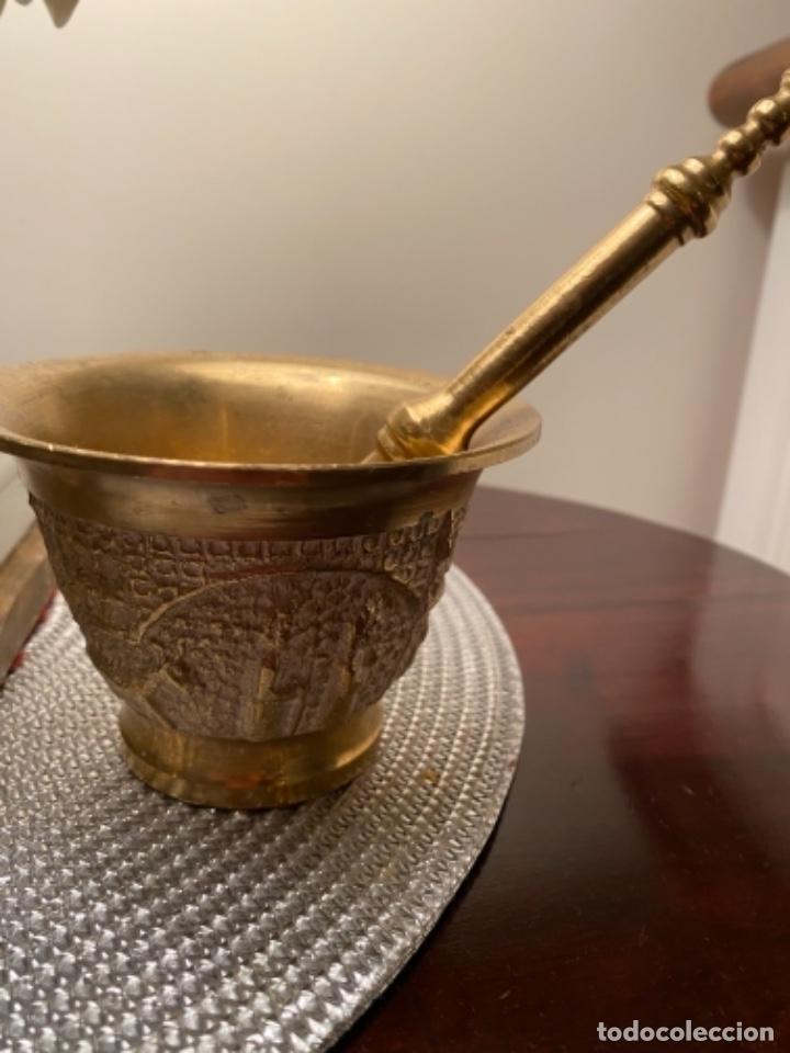 Antig&uuml;edades: 3 Almirez de bronce muy cuidados - Foto 1