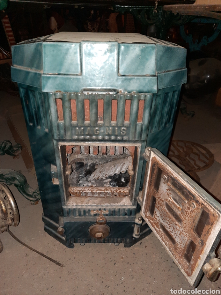 Antig&uuml;edades: Estufa esmaltada - Foto 4