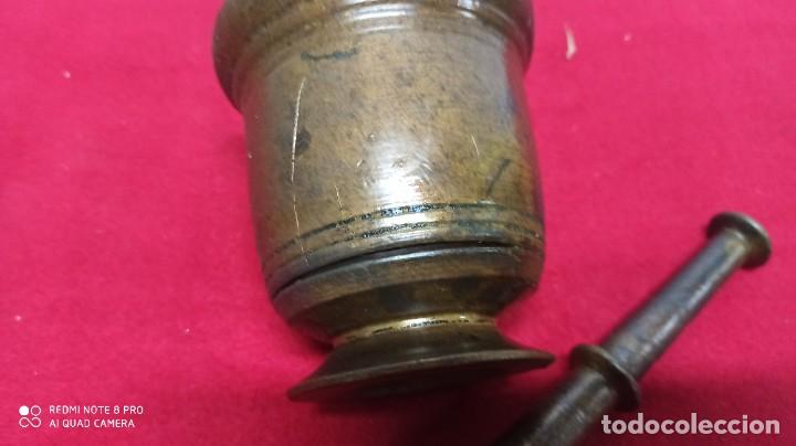 Antig&uuml;edades: PRECIOSO MORTERO O ALMIREZ DE BRONCE. - Foto 3