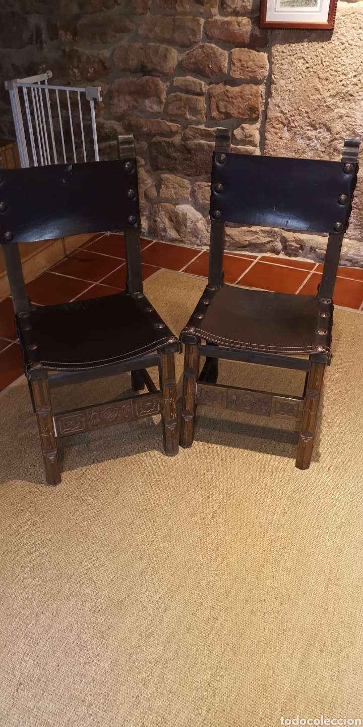 Antig&uuml;edades: Silla estilo castellano - Foto 3