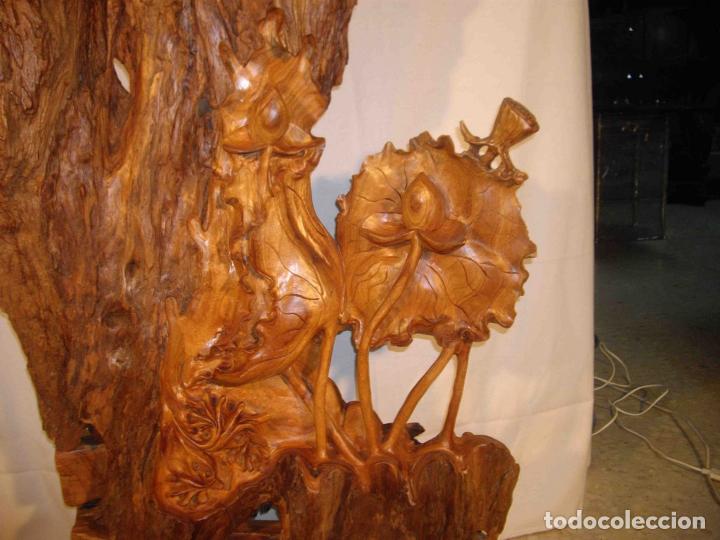 Antig&uuml;edades: TALLA MADERA PAJAROS Y FLORES - Foto 5