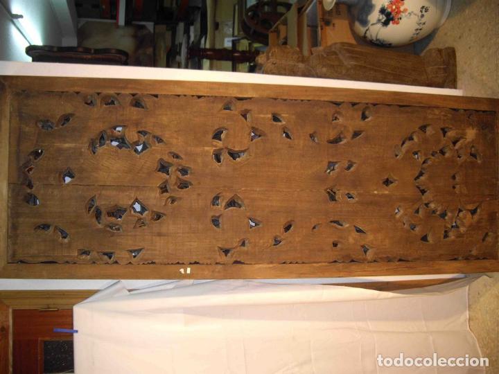 Antig&uuml;edades: PANEL TALLA FLORA VEGETAL POLICRO - Foto 7