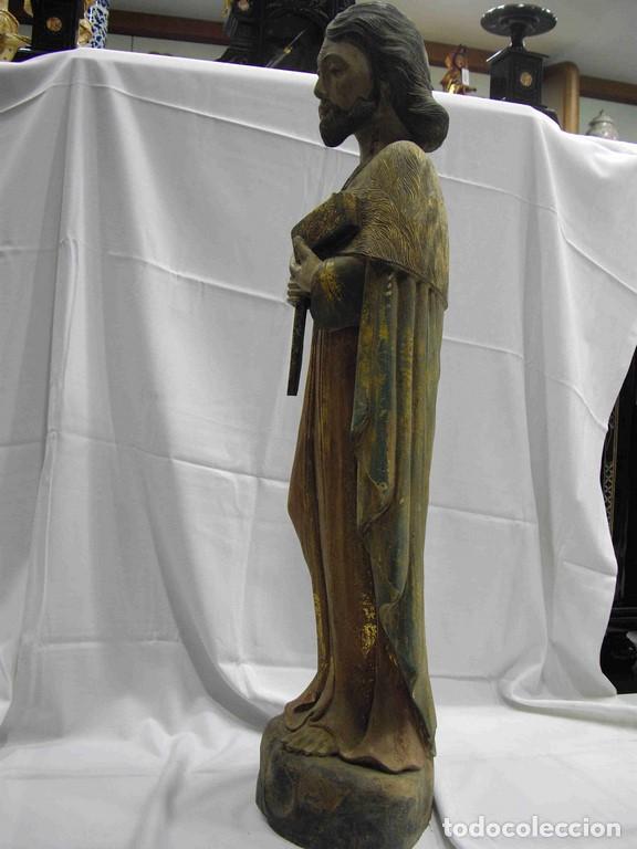 Antig&uuml;edades: FIGURA SAN JOS&Eacute; MADERA - Foto 2