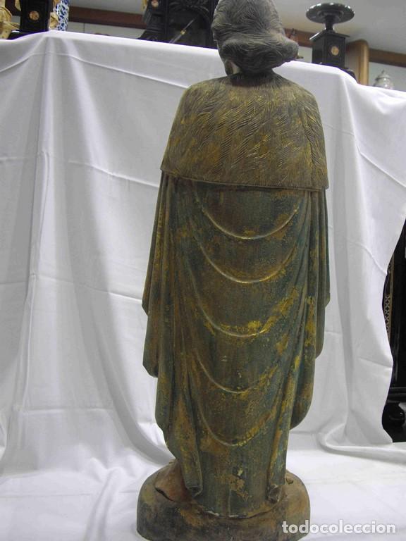 Antig&uuml;edades: FIGURA SAN JOS&Eacute; MADERA - Foto 3
