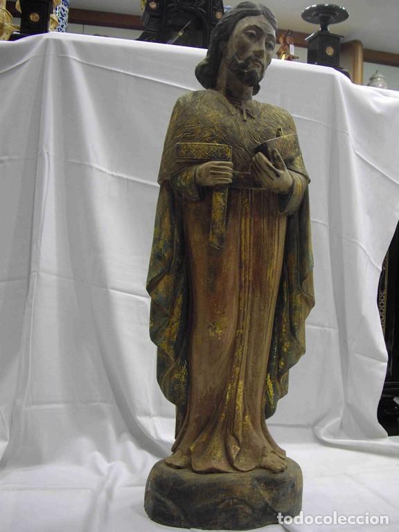 Antig&uuml;edades: FIGURA SAN JOS&Eacute; MADERA - Foto 1