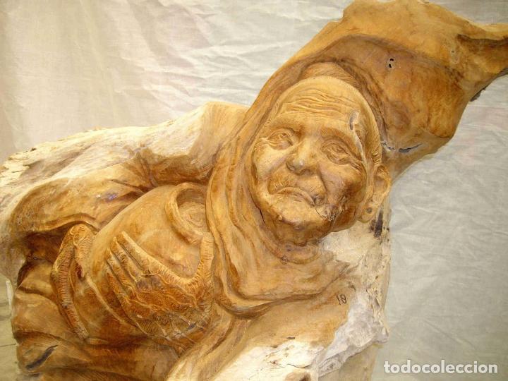 Antig&uuml;edades: TALLA TEKA MUJER VASIJA - Foto 3