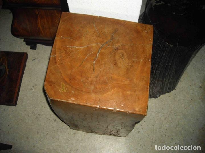 Antig&uuml;edades: PEANA CUBO MADERA 82 - Foto 4