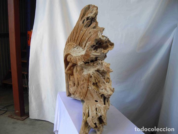 Antig&uuml;edades: TALLA JEFE INDIO - Foto 3