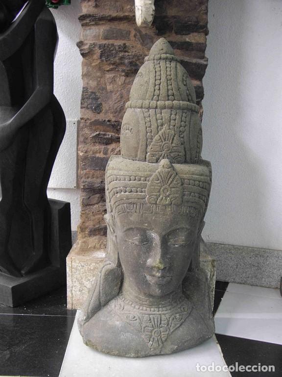 Antig&uuml;edades: CABEZA DEWI PIEDRA - Foto 1