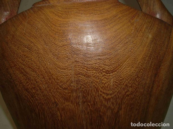 Antig&uuml;edades: BUSTO MUJER MADERA ROJA - Foto 5