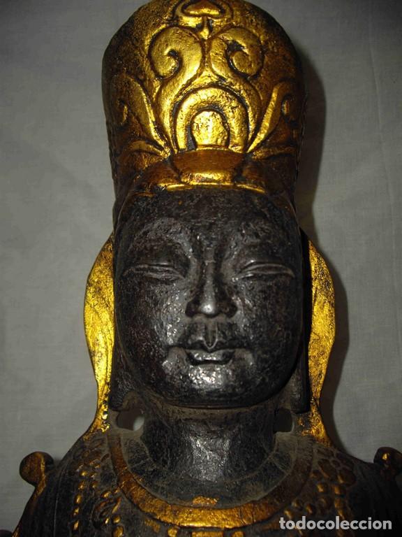Antig&uuml;edades: FIGURA DIOSA NEGRO ORO 59 - Foto 7