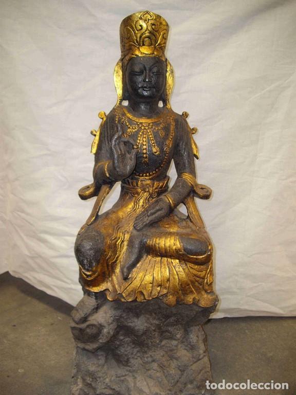 Antig&uuml;edades: FIGURA DIOSA NEGRO ORO 59 - Foto 1