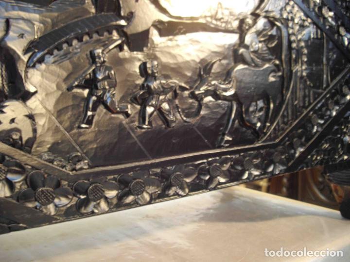 Antig&uuml;edades: BA&Uacute;L ALCANFOR LACADO NEGRO A - Foto 7