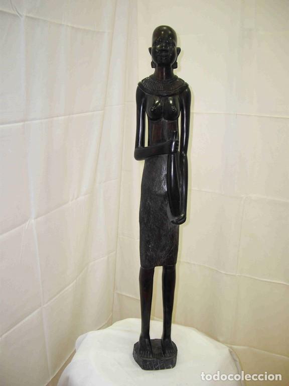 Antig&uuml;edades: FIGURA AFRICANA 90CM - Foto 1