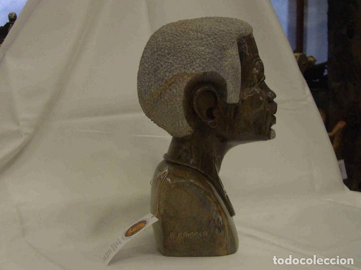 Antig&uuml;edades: BUSTO HOMBRE PIEDRA VERDE - Foto 2