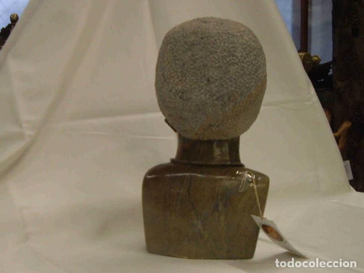 Antig&uuml;edades: BUSTO HOMBRE PIEDRA VERDE - Foto 3