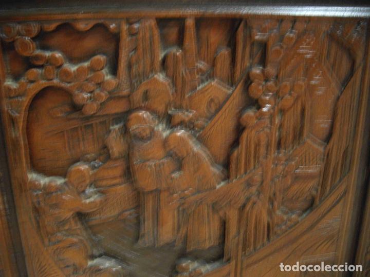 Antig&uuml;edades: ARCA TALLADA DOS PUERTAS OCURA - Foto 3