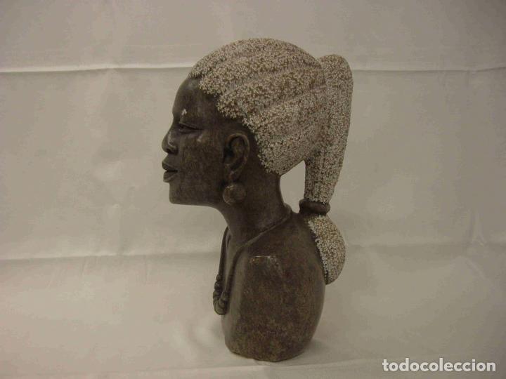 Antig&uuml;edades: BUSTO AFRICANO PIEDRA MUJER - Foto 5