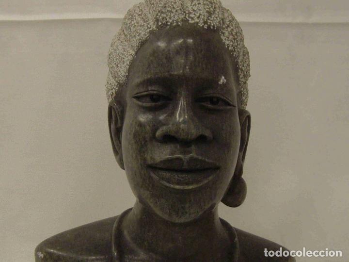 Antig&uuml;edades: BUSTO AFRICANO PIEDRA MUJER - Foto 6
