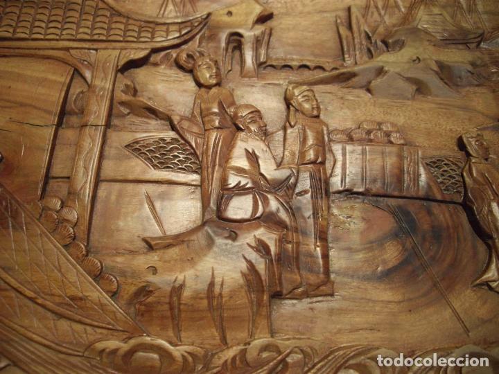 Antig&uuml;edades: ARCA TALLADA SE&Ntilde;ORAS NATURAL - Foto 4